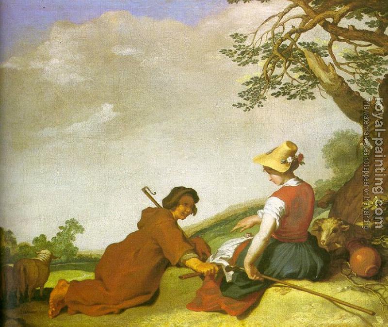 Abraham Bloemaert : Shepherd And Shepherdess